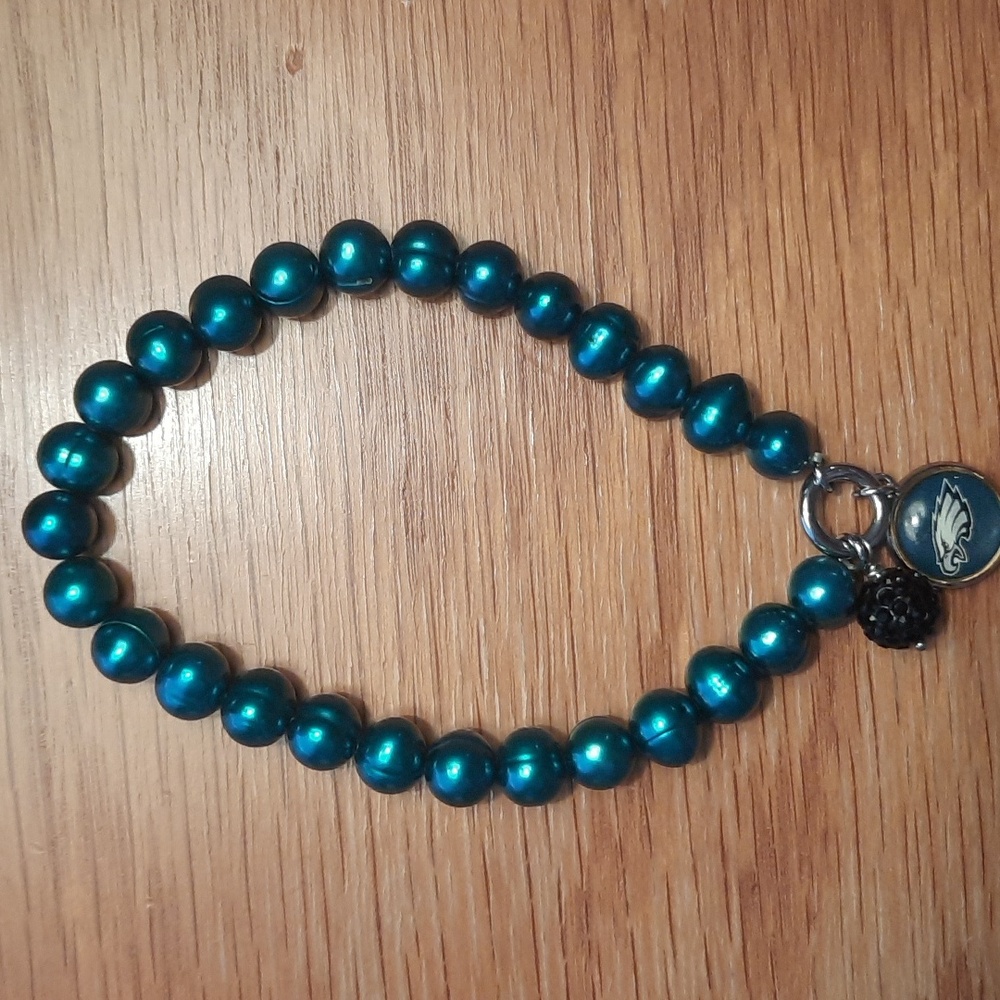 Philadelphia Eagles Beaded Bracelet